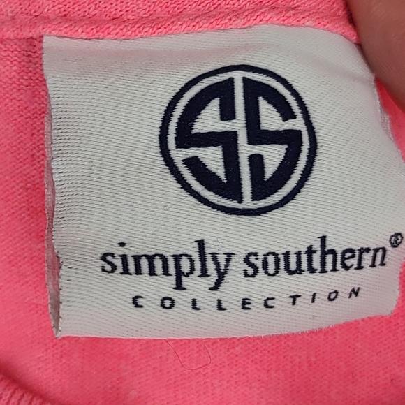 Simply Southern Pink Graphic T Preppy Classy M - Picture 6 of 9